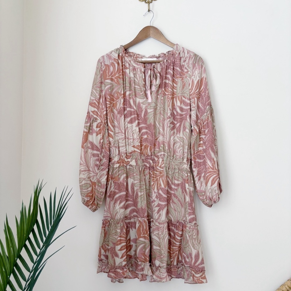 Natalie Martin Maggie Jungle Print Silk Dress Medium